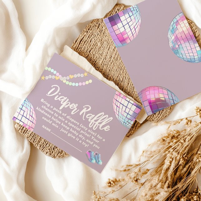 Cartão De Informações Era mãe, rifa de fralda de chá de fraldas (Criador carregado)