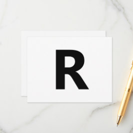 Cartão De Informações Escolher qualquer letra | Fonte: Aberto Sans Conde