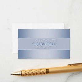 Cartão De Informações Escrevendo de Script Monograma Editável Elegante |