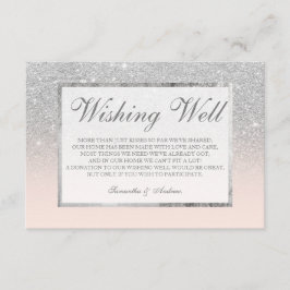 Cartão De Informações Esfregar ombre com brilho no fígado desejando um b