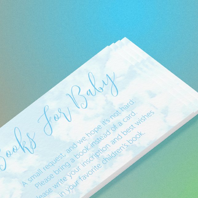 Cartão De Informações Estamos no Livro da Nuvem Nove para Chá de fraldas (Criador carregado)