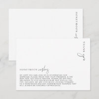 Estelle Minimalist Honeymoon Deseja Card