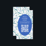 Cartão De Informações Estrela Botânica de Aquarela David Bar Bat Mitzvah<br><div class="desc">Cartão perfeito para anunciar um morcego mitzvah, bar mitzvah ou outra celebração judaica! A mão fez a aquarela arte para você na frente e atrás! TOTALMENTE PERSONALIZÁVEL! Clique em "Personalizar" acima para editar o texto e adicionar seu link ao código QR. Clique em "editar usando a ferramenta design" para ajustar...</div>