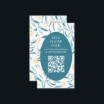 Cartão De Informações Estrela Botânica de Aquarela David Bar Bat Mitzvah<br><div class="desc">Cartão perfeito para anunciar um morcego mitzvah, bar mitzvah ou outra celebração judaica! A mão fez a aquarela arte para você na frente e atrás! TOTALMENTE PERSONALIZÁVEL! Clique em "Personalizar" acima para editar o texto e adicionar seu link ao código QR. Clique em "editar usando a ferramenta design" para ajustar...</div>