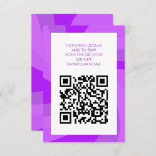 Cartão De Informações Estrela giratória moderna do Bar de código David Q