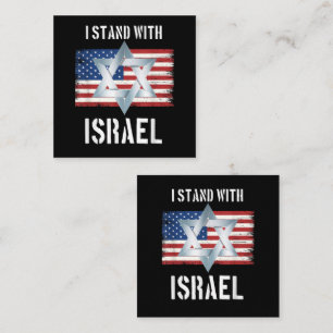 Cartão De Informações eu apoio israel