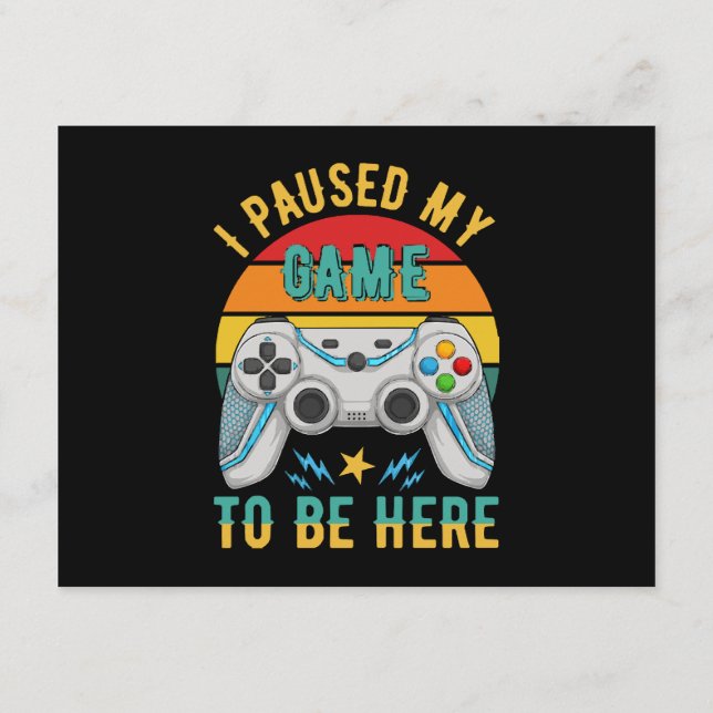 Cartão De Informações eu pausei meu jogo (Verso)