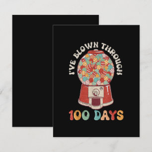 Cartão De Informações Eu Soprei 100 Dias