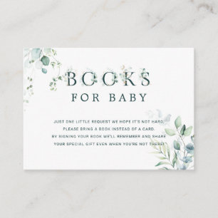 Cartão De Informações Eucalyptus Botanical Letter Book Request
