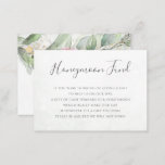 Cartão De Informações Eucalyptus Greenery Pink Floral Honeymoon Fund<br><div class="desc">Belos cartões de cerco de lua de mel de casamentos com cor de água floral rosa eucalipto e folhas de ouro. Escolha perfeita para primavera e casamentos de verão.</div>