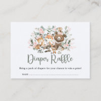 Eucalyptus Woodland Fralda Raffle, cor-de-rosa