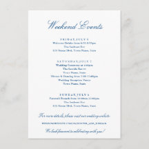 Eventos Elegantes de Fim de Semana Casamento Azul