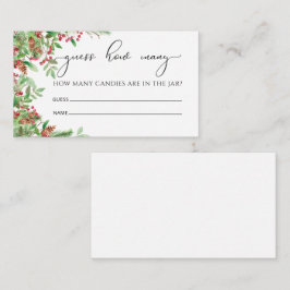 Cartão De Informações Evergreen Adivinha Quantas Placas De Compartimento