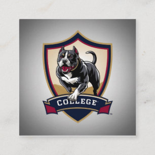 Cartão De Informações Executando Logotipo da Faculdade PitBull