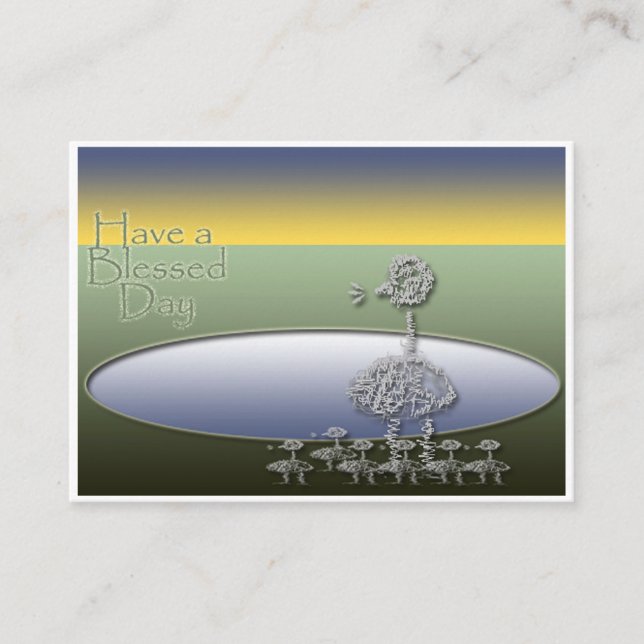 Cartão De Informações Exibição de Caixa de Madeira (Frente)