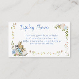 Cartão De Informações Exposição Clássica de Chuveiro de Gêmeos do Peter