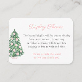 Cartão De Informações Exposição Clássica Feminina de Festa de Natal