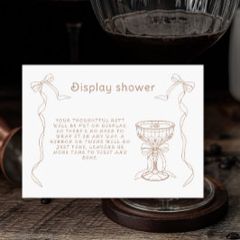 Cartão De Informações Exposição de Noivado Martini Espresso