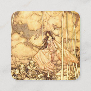 Cartão De Informações Fada Arthur Rackham