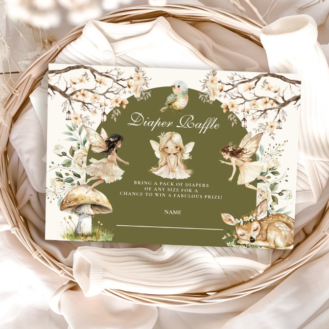 Cartão De Informações Fadas Flores Selvagens Flores Flores Diapper Raffl (Criador carregado)