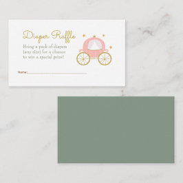 Cartão De Informações Fairytale Princesa Dragão Fralda Raffle Enclosure