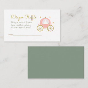 Cartão De Informações Fairytale Princesa Dragão Fralda Raffle Enclosure