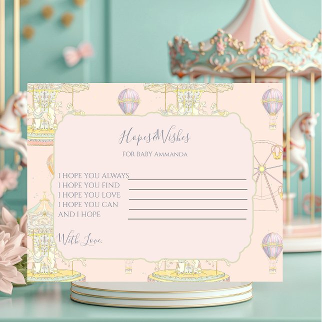 Cartão De Informações Fairytale Vintage Amusement Park (Criador carregado)