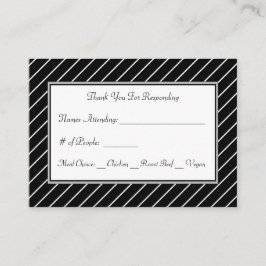 Cartão De Informações Faixa branca diagonal