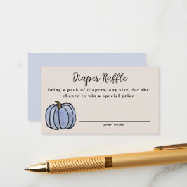 Cartão De Informações Fall Harvest Fralda Raffle