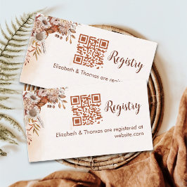 Cartão De Informações Fall in Love Fall Bridal Shower