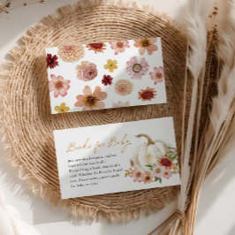 Cartão De Informações Fall Pumpkin Book Request Enclosure Card