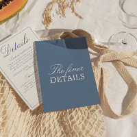 Fancy Azul e Branco Detalhes de Casamento Old Mone