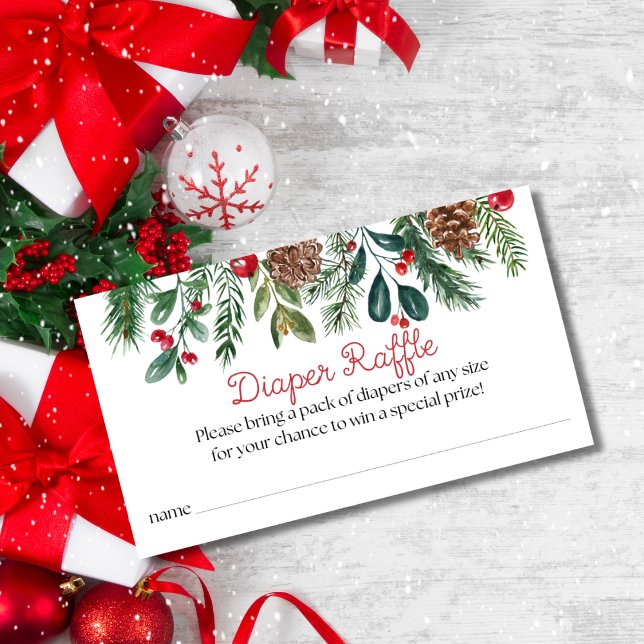 Cartão De Informações Fardo de Alegria Churrasco de Natal Bebê Surpresa  (Criador carregado)