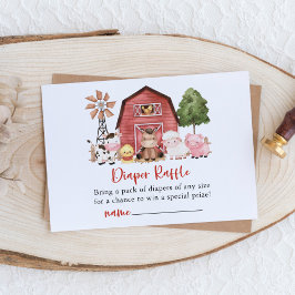 Cartão De Informações Farm Animals, Cute Animals, Barn, Diaper Raffle