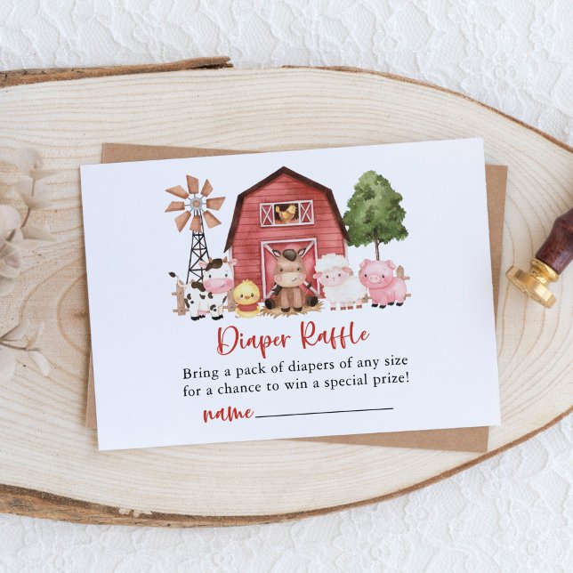 Cartão De Informações Farm Animals, Cute Animals, Barn, Diaper Raffle (Criador carregado)