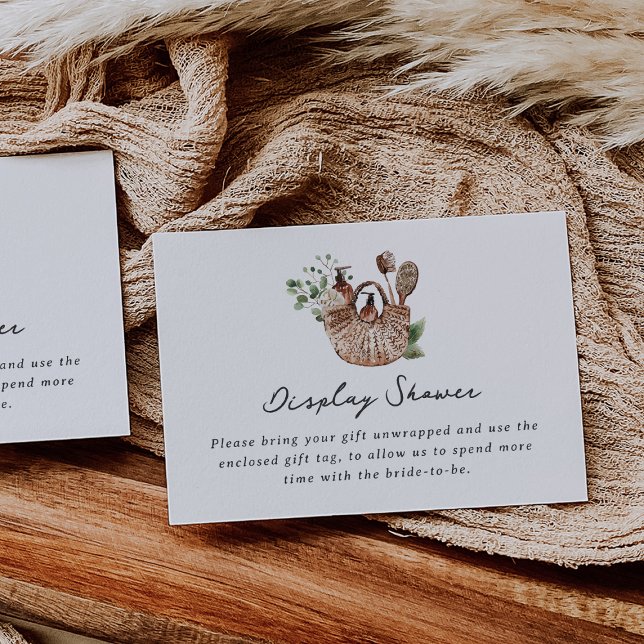 Cartão De Informações Farmers Market Bridal Shower Unwrapped Gift (Criador carregado)