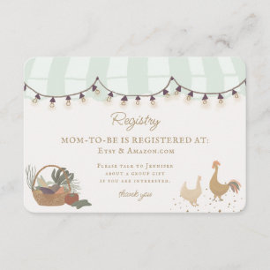 Cartão De Informações Fazenda de mercado para agricultores verdes Novo r