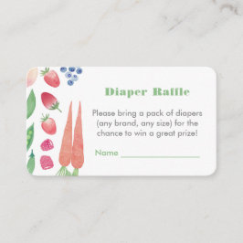 Cartão De Informações Fazendeiros vencem Chá de fraldas verde Raffle