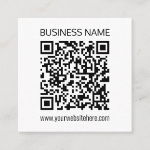 Cartão De Informações Fazer um código de QR comercial instantaneamente e