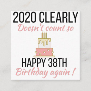 Cartão De Informações Feliz 39º aniversário, 39º aniversário engraç