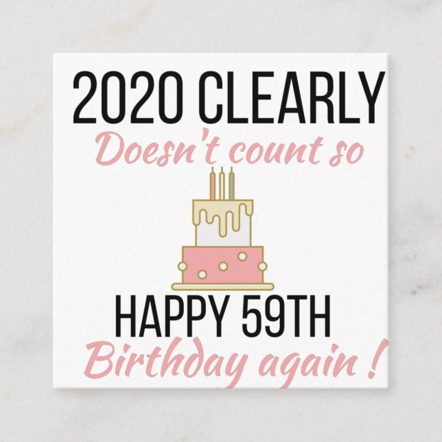 Cartão De Informações Feliz aniversário do 60º aniversário, Engraçado ca (Frente)