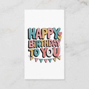 Cartão De Informações Feliz Aniversário Espumante