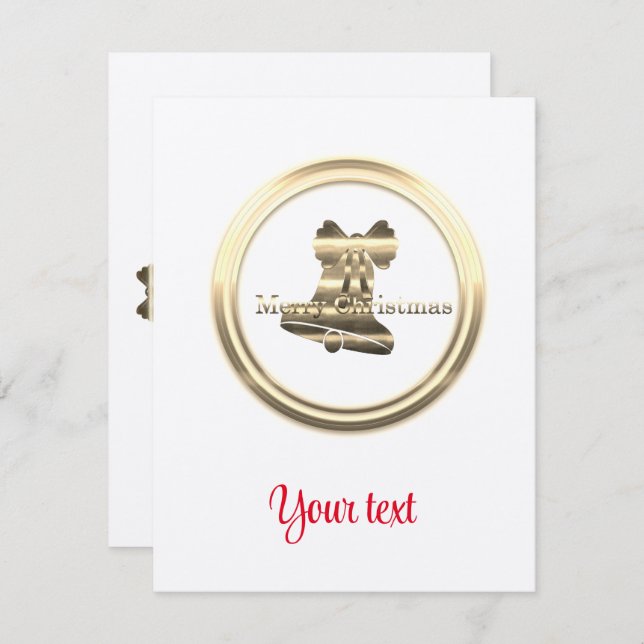 Cartão De Informações Feliz Natal (Frente/Verso)