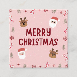 Cartão De Informações Feliz Natal Crads