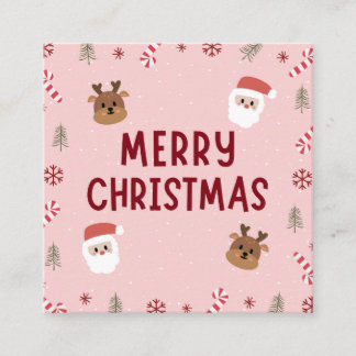 Cartão De Informações Feliz Natal Crads