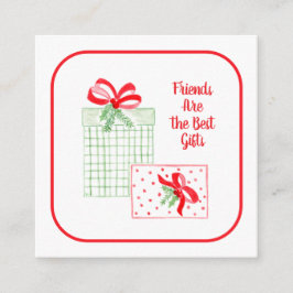 Cartão De Informações Feriados em Watercolor são os melhores presentes F