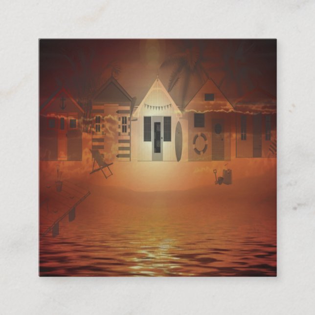 Cartão De Informações Férias Trabalho de arte (Frente)