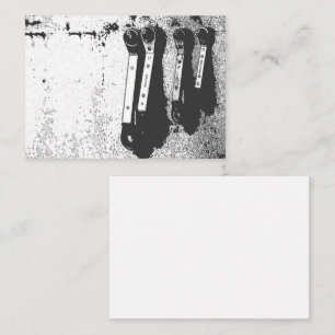 Cartão De Informações Ferramentas Abrange o Sentimento Industrial Mecâni