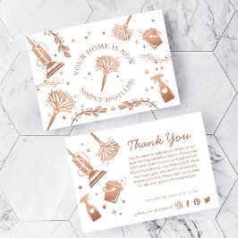 Cartão De Informações Ferramentas/Fornecimentos de Limpeza de Casa e Ser