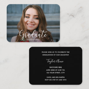 Cartão De Informações Festa de Formatura com Foto